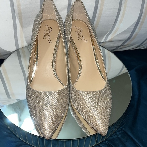Badgley Mischka Jewel Sparkly Luxury Heels, Size 9.5 - Picture 10 of 10